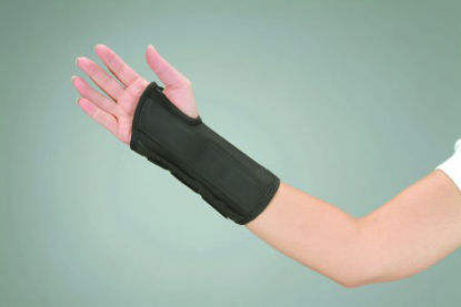 Picture of Cock-Up Wrist Brace DeRoyal® Low Profile Polyester / Foam Right Hand Black Medium5073-03
