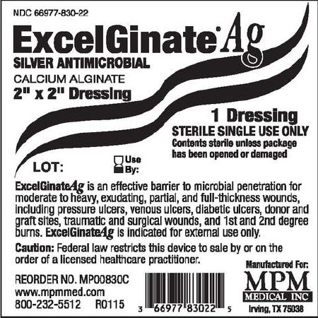 Picture of Silver Alginate Dressing ExcelGinate® AG 2 X 2 Inch Square SterileMP00830