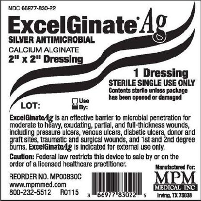 Picture of Silver Alginate Dressing ExcelGinate® AG 2 X 2 Inch Square SterileMP00830