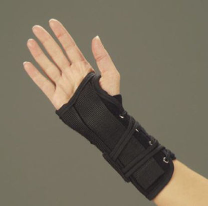Picture of Wrist Brace Suede Leatherette / Metal / Nylon Tricot Right Hand Black Medium5023-03
