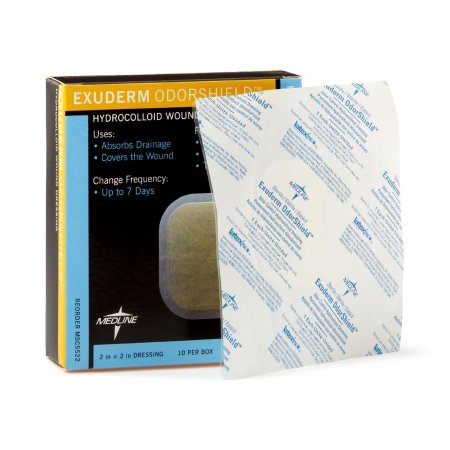 Picture of Hydrocolloid Dressing Exuderm OdorShield™ 2 X 2 Inch Square SterileMSC5522