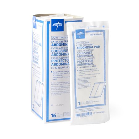 Picture of Abdominal Pad Caring® Cellulose 8 X 10 Inch Rectangle NonSterilePRM21454