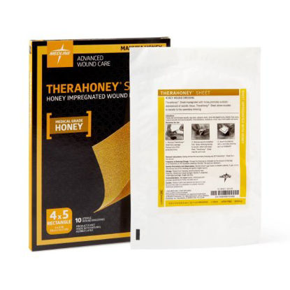 Picture of Impregnated Dressing TheraHoney™ 4 X 5 Inch Honey-impregnated Sheet Manuka Honey SterileMNK0077