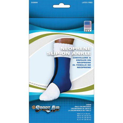 Picture of Ankle Support Sport Aid™ Small Pull-On Left or Right FootSA9090 BLU SM