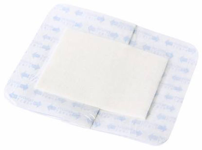 Picture of Transparent Film Dressing with Pad Suresite® 123+Pad Rectangle 2-2/5 X 2-4/5 Inch 3 Tab Delivery Without Label SterileMSC2603