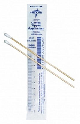 Picture of Swabstick Cotton Tip Wood Shaft 3 Inch NonSterile 10 per PackMDS202050