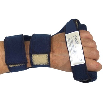 Picture of Contracture Hand Splint ComfySplints™ C-Grip Foam / Terry Cloth / Steel Left Hand Blue Medium24-3041L