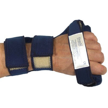 Picture of Contracture Hand Splint ComfySplints™ C-Grip Foam / Terry Cloth / Steel Left Hand Blue Medium24-3041L