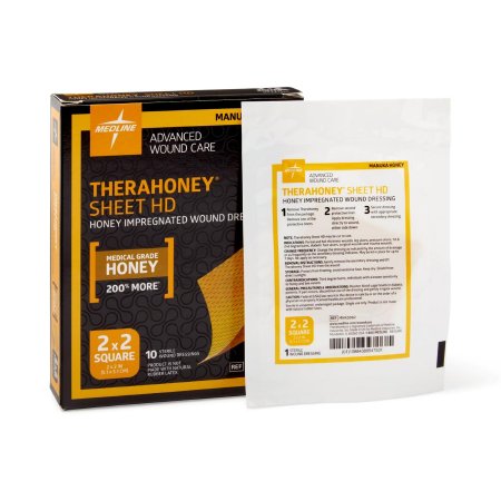 Picture of Impregnated Dressing TheraHoney™ HD 2 X 2 Inch Fiber Manuka Honey SterileMNK0082