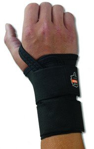 Picture of Wrist Support ProFlex® 4010 Double Strap Elastane / Elastic / Polyester Right Hand Black Medium70024