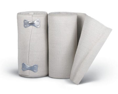 Picture of Elastic Bandage Sure Wrap® 3 Inch X 5 Yard High Compression Clip Detached Closure White NonSterileMDS057003
