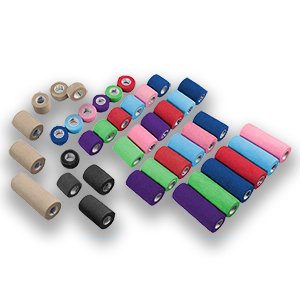 Picture of Cohesive Bandage Sensi-Wrap 1 Inch X 5 Yard Standard Compression Self-adherent Closure Tan NonSterile3171