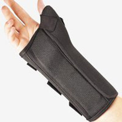 Picture of Wrist Brace with Abducted Thumb FLA ProLite® Aluminum / Foam / Nylon / Polyester Right Hand Black X-Small22-4601SBLK