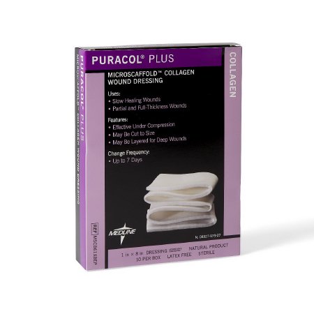 Picture of Collagen Dressing Puracol™ Plus Collagen 1 X 8 Inch 10 per PackMSC861X8EP