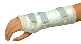 Picture of Wrist / Hand Splint PlastiCast Polyethylene / Foam / Stockinette Left Hand White Medium510271/NA/LM