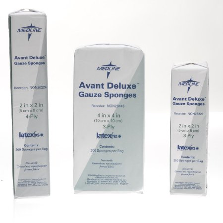 Picture of Nonwoven Sponge Avant Deluxe™ Polyester / Rayon 4-Ply 4 X 4 Inch Square NonSterileNON26444