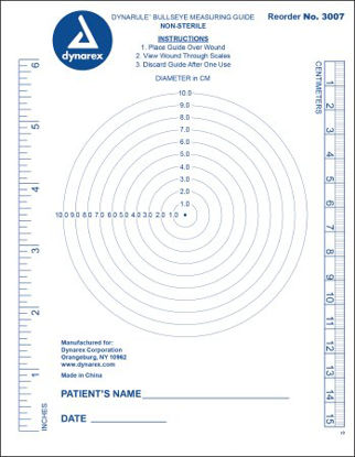 Picture of MEASURING GUIDE, WOUND BULLSEYE (250/PK 5PK/CS)3007