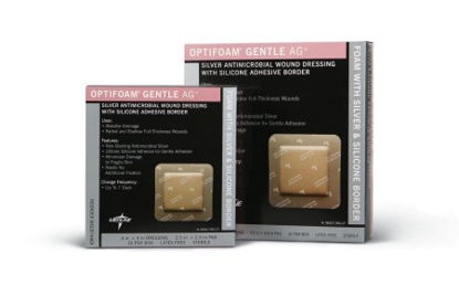 Picture of Silver Foam Dressing Optifoam® Gentle Ag+ 4 X 4 Inch Square SterileMSC9744EP