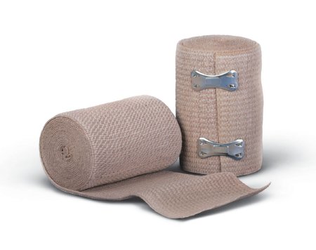 Picture of Elastic Bandage Soft Wrap® 3 Inch X 5 Yard Standard Compression Clip Detached Closure Tan NonSterileMDS046003
