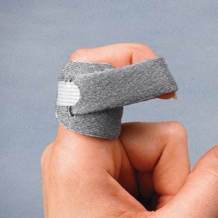 Picture of Finger Wrap 3PP™ Final Flexion Wrap™ One Size Fits Most Hook and Loop Strap Closure Left Hand Gray927275