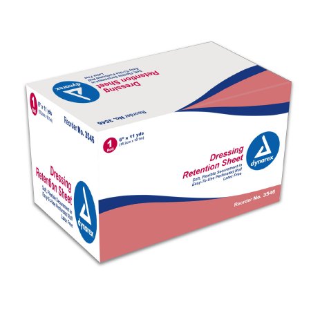 Picture of Dressing Retention Tape without Liner Dynarex® Water Resistant Nonwoven / Adhesive 6 Inch X 11 Yard White NonSterile3546