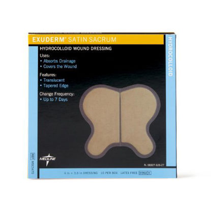 Picture of Hydrocolloid Dressing Exuderm® Satin 3-3/5 X 4 Inch Sacral SterileMSC5470