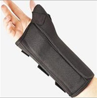 Picture of Wrist Brace with Abducted Thumb FLA ProLite® Aluminum / Foam / Nylon / Polyester Left Hand Black X-Small22-4611SBLK
