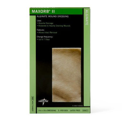 Picture of Calcium Alginate Dressing Maxorb® II 4 X 8 Inch Rectangle Calcium Alginate SterileMSC7348EP