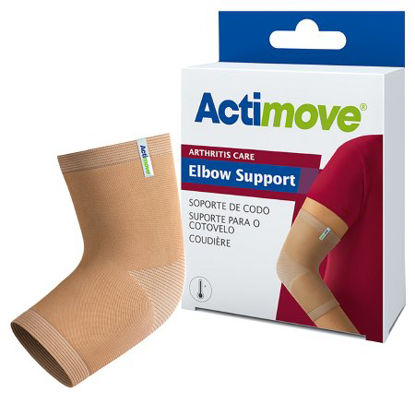 Picture of Elbow Support Actimove® X-Large Pull-On Sleeve Left or Right Elbow 11-1/2 to 12-1/2 Inch Circumference Beige7561433