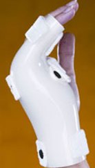 Picture of Boxer Fracture Splint Corflex® Palmar Pad Polyethylene / Foam Left Hand White X-Large37-1214-000