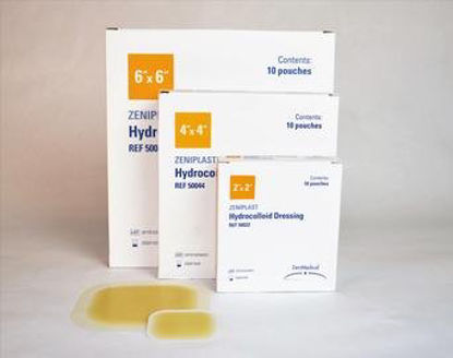 Picture of Hydrocolloid Dressing Zeniplast 2 X 2 Inch Square Sterile50022