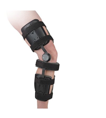Picture of Knee Immobilizer Exoform® One Size Fits Most Thumb Lock / Hook and Loop Closure 18 to 24 Inch Length Left or Right Knee222000