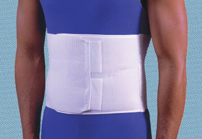 Picture of Abdominal Binder Flex-Support® 3-Panel Small Hook and Loop Closure 30 to 45 Inch Waist Circumference 9 Inch AdultF010833