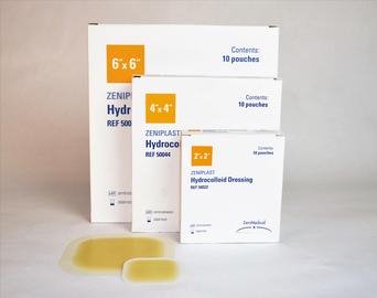 Picture of Hydrocolloid Dressing Zeniplast 4 X 4 Inch Square Sterile50044