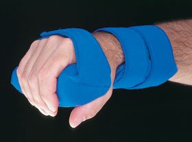 Picture of Wrist / Forearm Splint Alimed® Grip Ethafoam / Kydex® Right Hand Blue One Size Fits Most5141/NA/RT