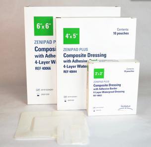 Picture of Composite Dressing Zenipad Plus Waterproof 4 X 10 Inch 2 X 7-1/2 Inch Pad Sterile400410