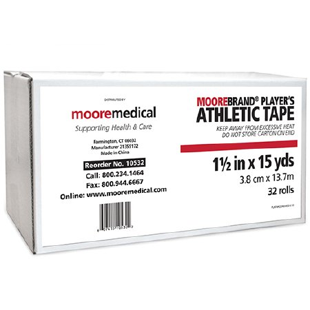 Picture of Athletic Tape McKesson 1-1/2 Inch X 15 Yard White NonSterile130605-PL
