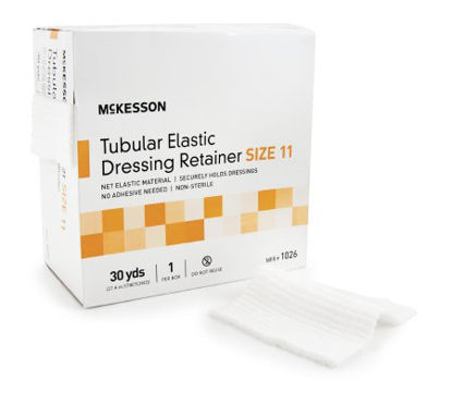 Picture of Elastic Net Retainer Dressing McKesson Tubular Elastic 30 Yard Size 11 Beige NonSterile1026