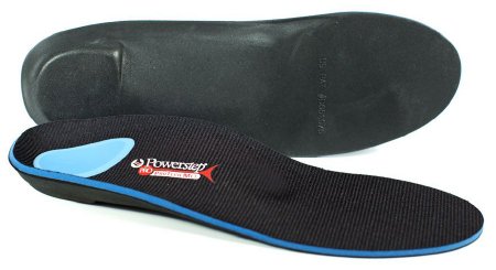 Picture of Powerstep® ProTech Control Met Orthotic Insert Full Length Size G EVA / Polyester / Polypropylene / Poron® Black / Blue Male 10 to 10-1/2 / Female 121019-01G