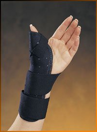 Picture of Thumb Splint Corflex® Thumbster Soft Adult One Size Fits Most Hook and Loop Strap Closure Left or Right Hand Black73-5000-000