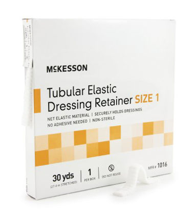 Picture of Elastic Net Retainer Dressing McKesson Tubular Elastic 30 Yard Size 1 Beige NonSterile1016