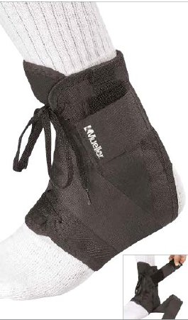 Picture of Ankle Brace Mueller® Soft Ankle Brace Small Lace-Up / Hook and Loop Closure Male 7 to 9 / Female 8 to 10 Left or Right Foot41771