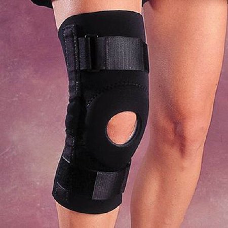 Picture of Knee Brace Rolyan® Economy Large Pull-On / Hook and Loop Strap Closure 21 to 23-1/2 Inch Circumference Left or Right KneeA403813