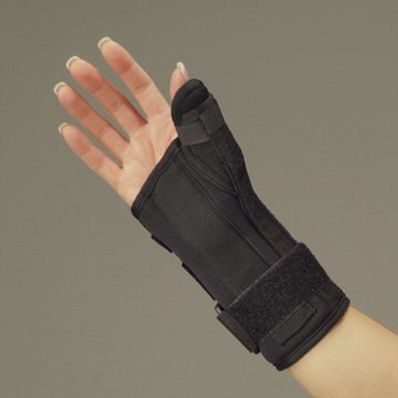 Picture of Thumb / Wrist Splint DeRoyal® Foam Right Hand Black X-LargeA125208