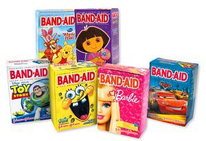 Picture of Adhesive Strip Band-Aid® Assorted Sizes Plastic Assorted Shapes Kid Design (Assorted Colors Characters) SterileCBS