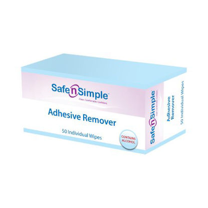 Picture of Adhesive Remover Safe N Simple™ Wipe 50 per BoxSNS00651
