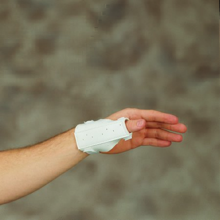 Picture of Thumb Splint DeRoyal® One Size Fits Most Hook and Loop Closure Left Hand Brown5026-00