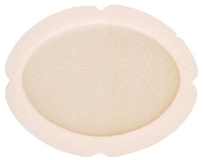 Picture of Silicone Foam Dressing Mepilex® Border Flex 5 X 6-3/10 Inch Oval Silicone Adhesive with Border Sterile283300