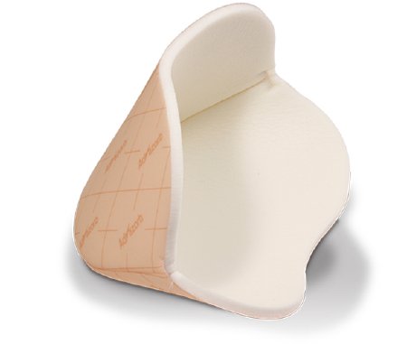 Picture of Thin Foam Dressing Advazorb Heel® 6-1/2 X 8-1/2 Inch Heel Cup Style Non-Adhesive without Border SterileCR4502