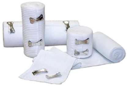 Picture of Elastic Bandage Economy 3 Inch X 5 Yard Standard Compression Clip Detached Closure White NonSterile50-35